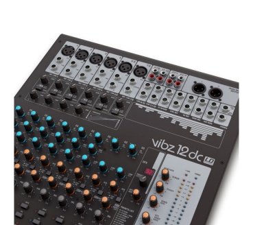 LD Systems VIBZ 12 DC 12-Kanal Mischpult mit DFX und Kompressor